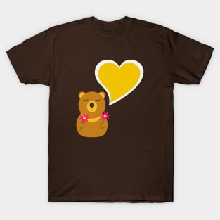 Cute Love Teddy T-Shirt